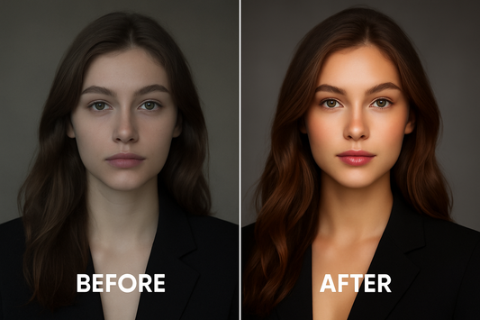 Before and After Portrait Editing