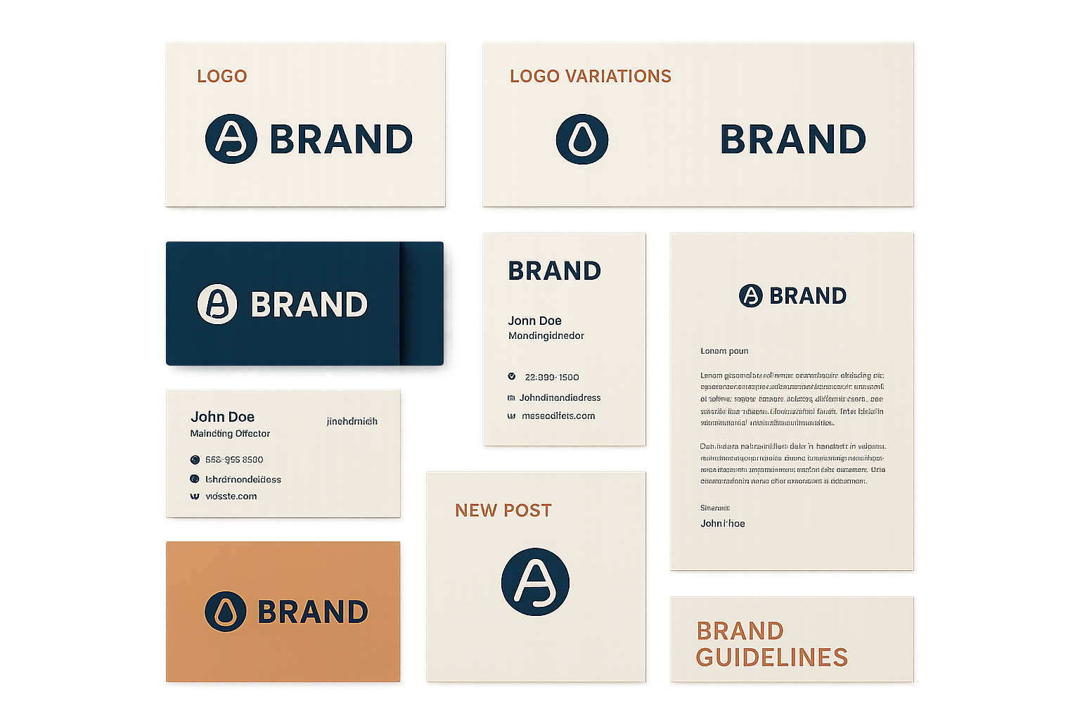 Complete brand identity package