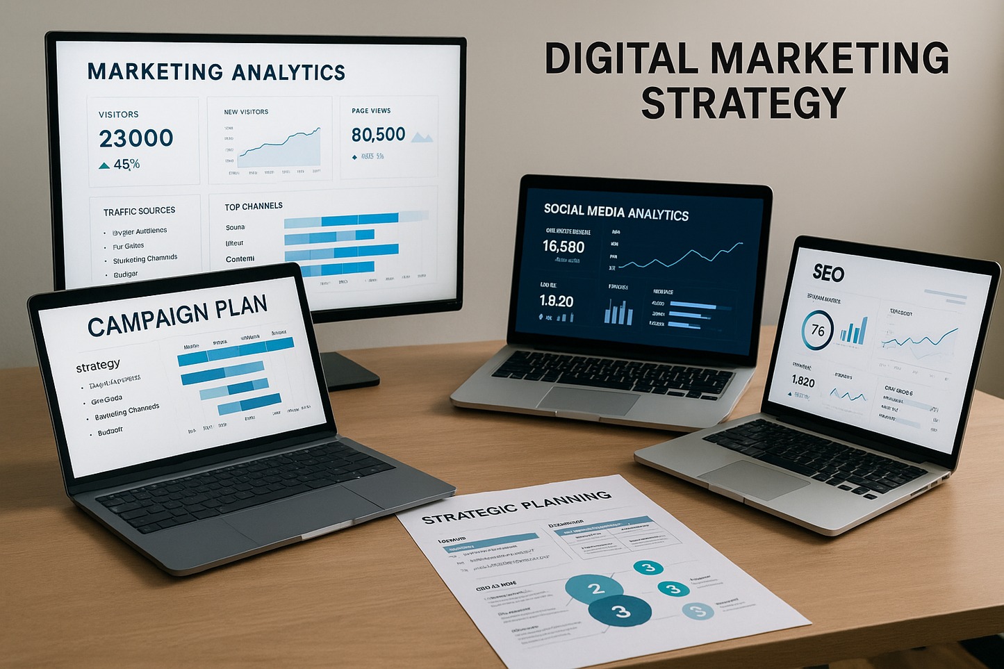 Digital marketing strategy showcase