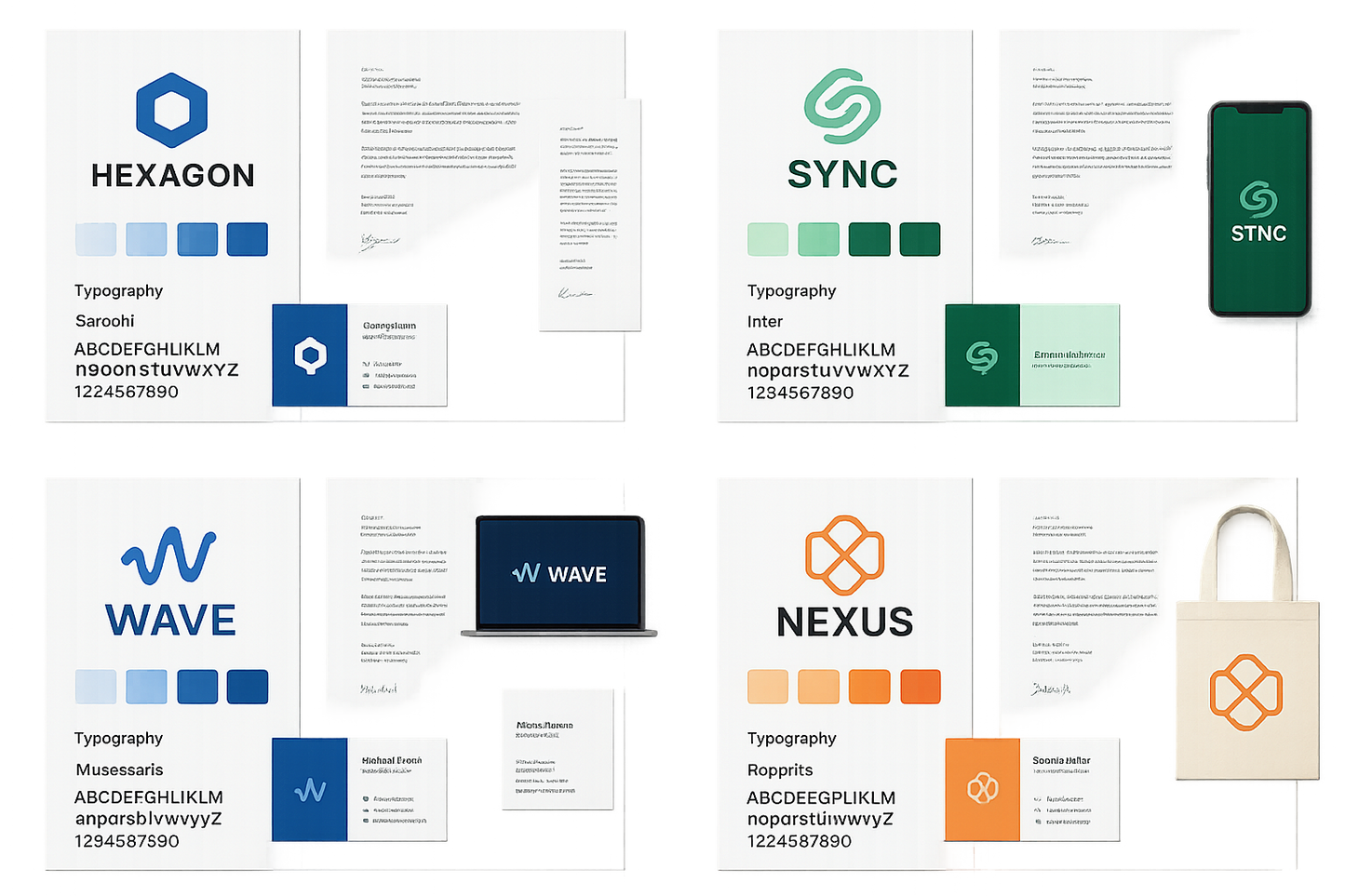 Professional logo design showcase