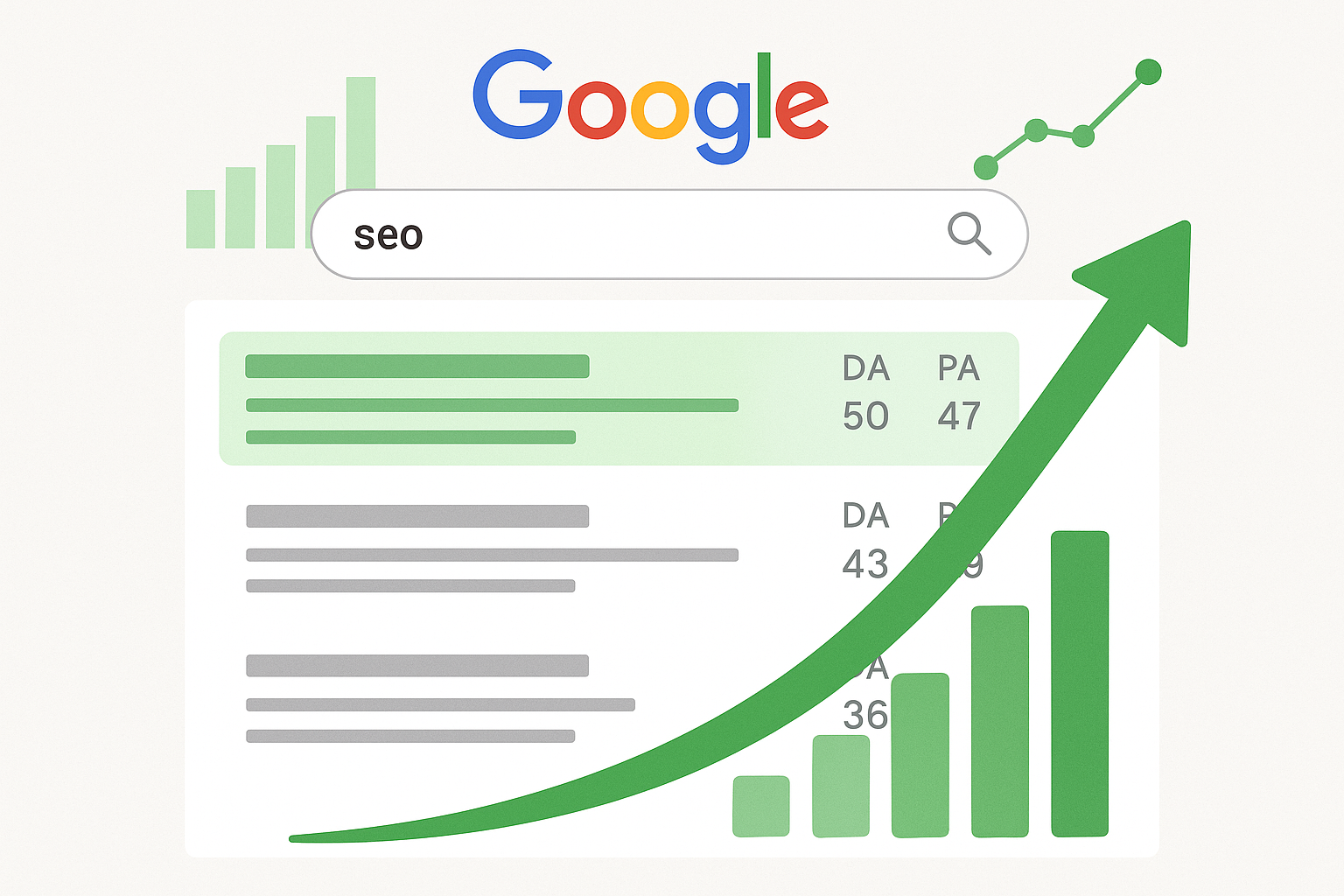 Search engine rankings growth