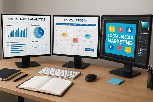 Social media marketing workspace